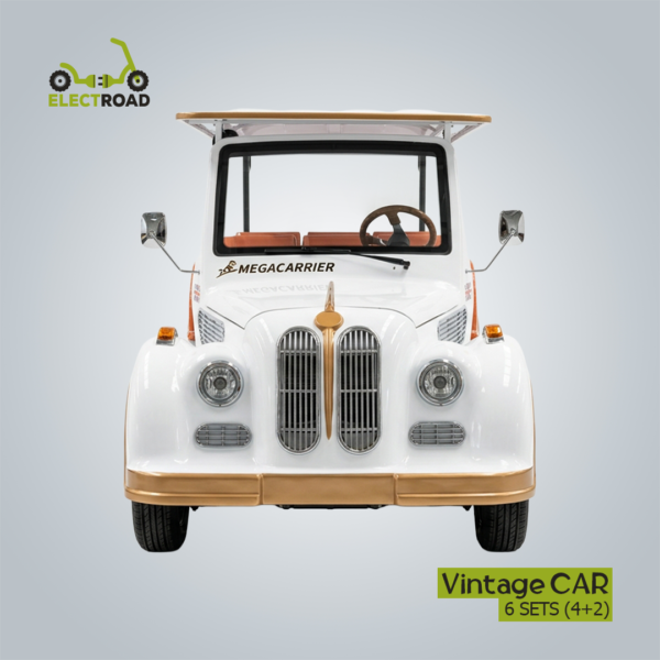 Vintage CAR 6 Sets WHITE